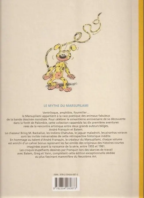 Verso de l'album Marsupilami Tome 4 Le pollen du monte urticando