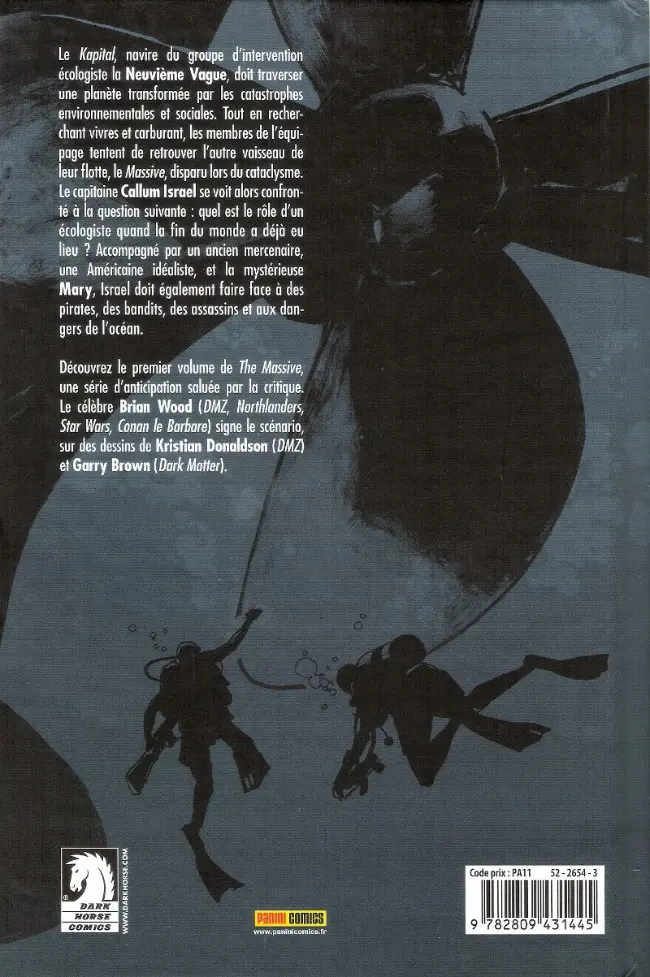 Verso de l'album The Massive Tome 1 Pacifique noir