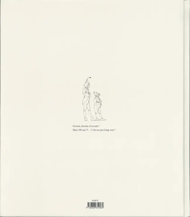 Verso de l'album Le Bois Dormait