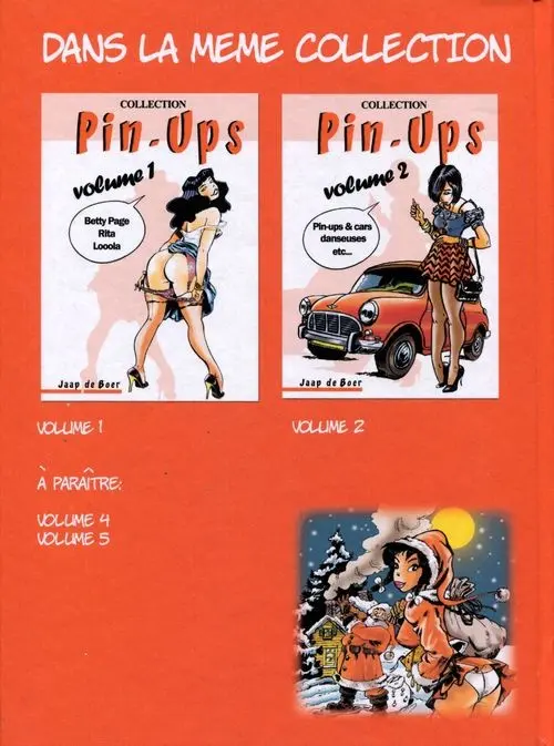 Verso de l'album Pin-ups collection Volume 3 Marilyn / Walkyries