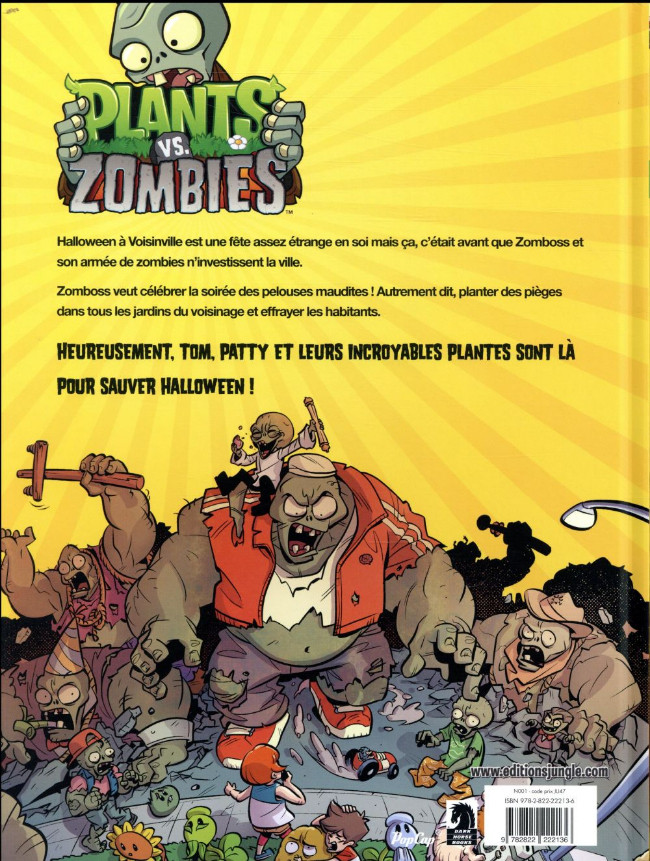 Verso de l'album Plants vs. zombies Tome 8 Pelouses maudites !