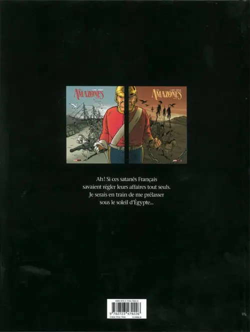 Verso de l'album Les Amazones Chapitre 1