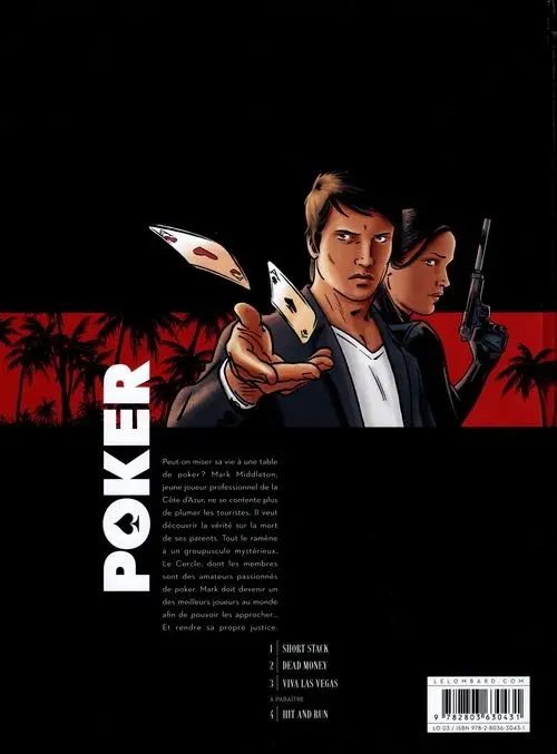 Verso de l'album Poker Tome 3 Viva Las Vegas