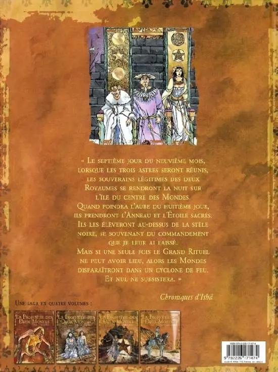 Verso de l'album La Prophétie des deux mondes Tome 4 La nuit du serment