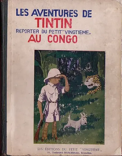 Couverture de l'album Tintin Tome 2 Tintin au Congo