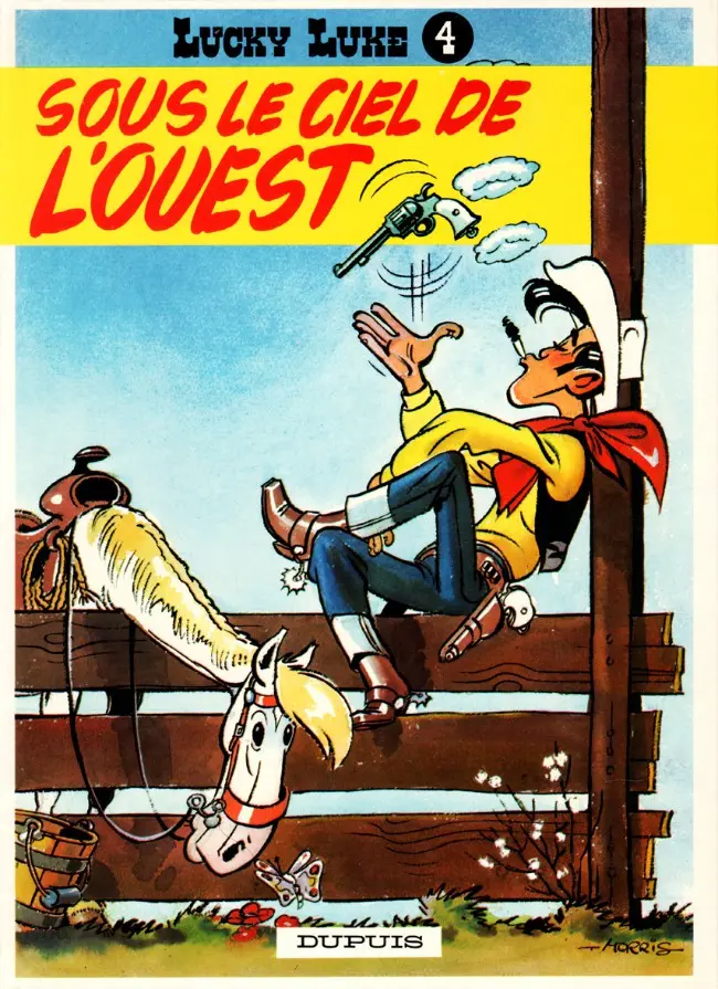 Couverture de l'album Lucky Luke Tome 4 Sous le ciel de l'Ouest