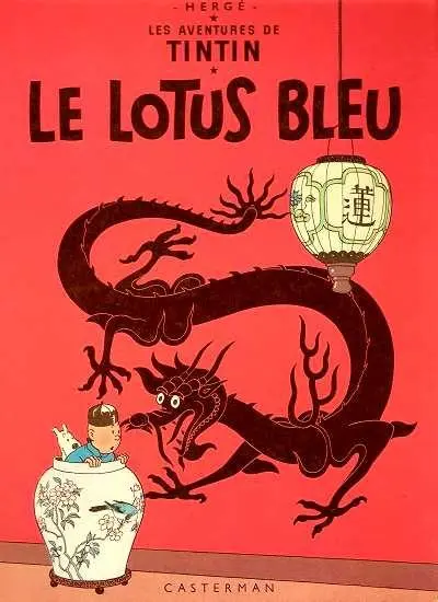 Couverture de l'album Tintin Tome 5 Le lotus bleu