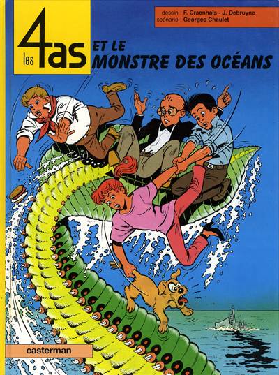 Couverture de l'album Les 4 as Tome 38 Les 4 as et le monstre des océans