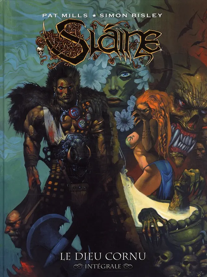 Couverture de l'album Sláine Intégrale Tomes 1 à 4 Le dieu cornu