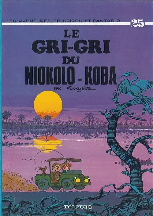 Couverture de l'album Spirou et Fantasio Tome 25 Le gri-gri du Niokolo-Koba