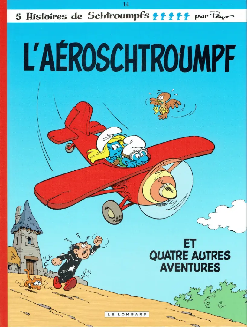 Couverture de l'album Les Schtroumpfs Tome 14 L'aéroschtroumpf