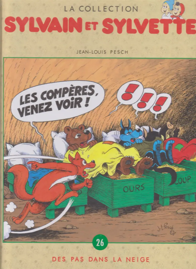 Couverture de l'album Sylvain et Sylvette Tome 26 Des pas dans la neige