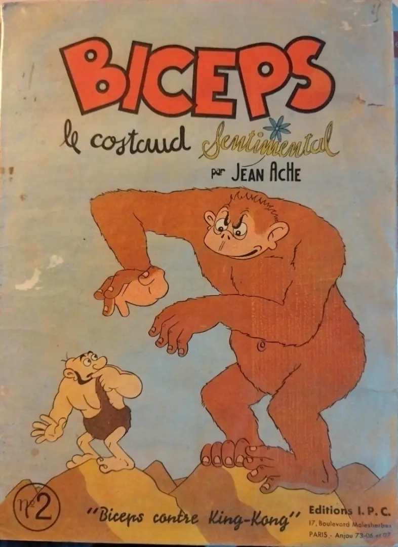 Couverture de l'album Biceps, le costaud sentimental N° 2 Biceps contre King-Kong