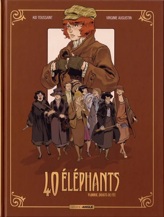 Couverture de l'album 40 éléphants Tome 1 Florrie, doigts de fée