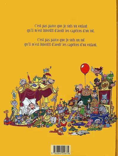 Verso de l'album Le Roi Catastrophe Tome 2 Adalbert perd les pédales
