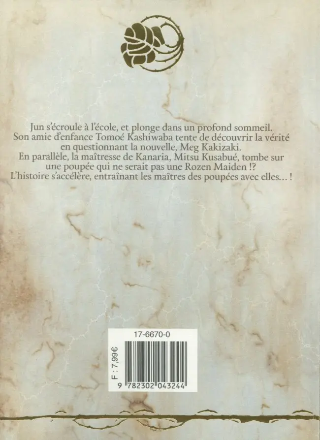 Verso de l'album Rozen Maiden 7