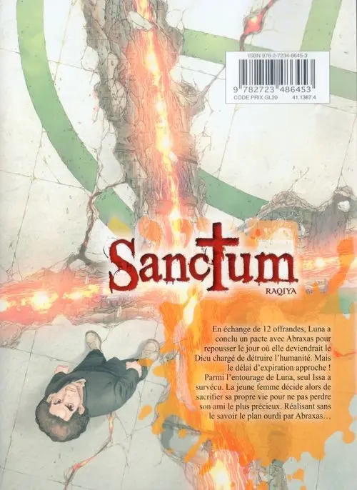 Verso de l'album Sanctum - Raqiya 5