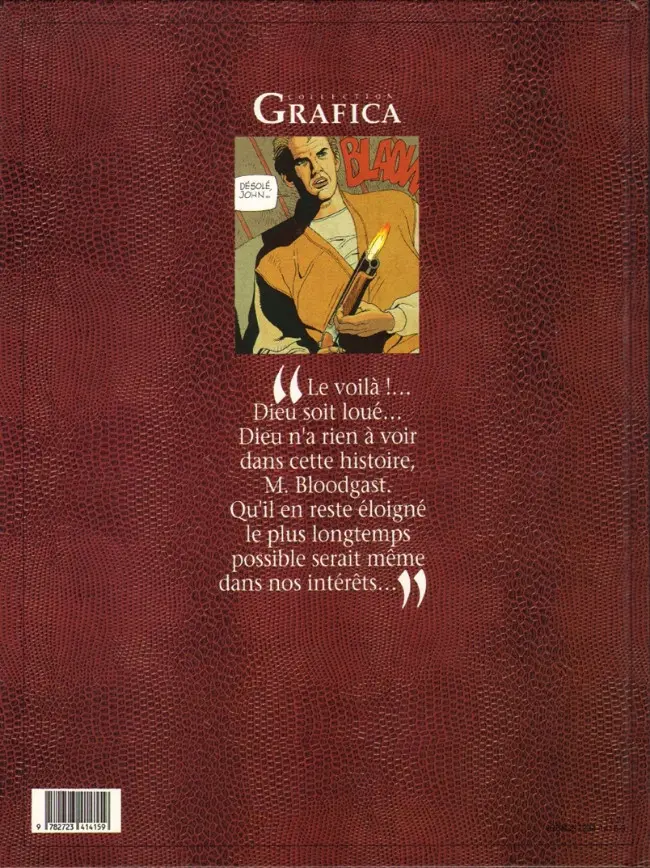 Verso de l'album Santiag Tome 1