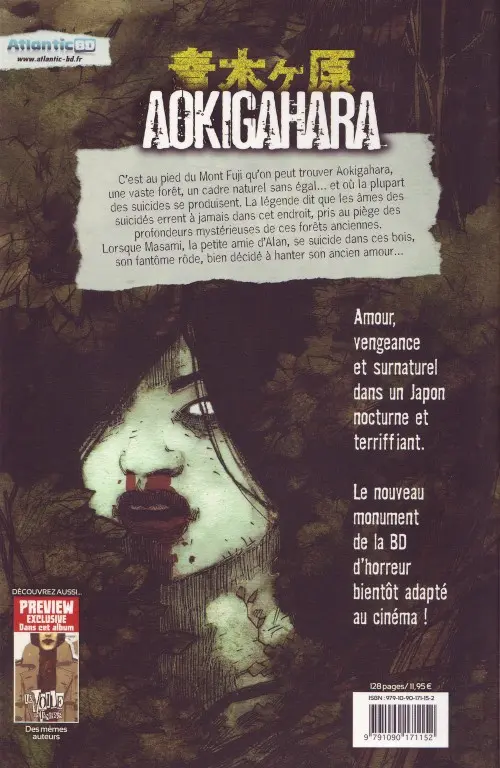 Verso de l'album Aokigahara - La forêt des suicidés