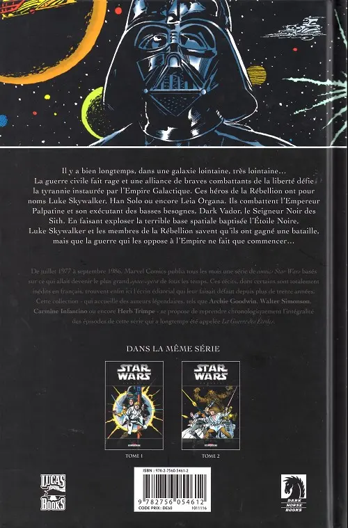 Verso de l'album Star Wars - Classic Tome 2