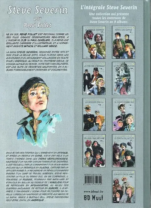 Verso de l'album Les aventures de Steve Severin Tome 7 Des roses pour Mata-Hari