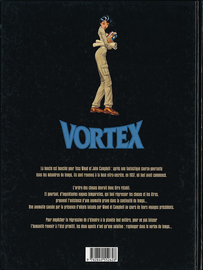 Verso de l'album Vortex Tess Wood & Campbell 6