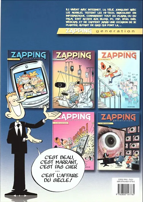 Verso de l'album Zapping generation Tome 5 Trop voyant !