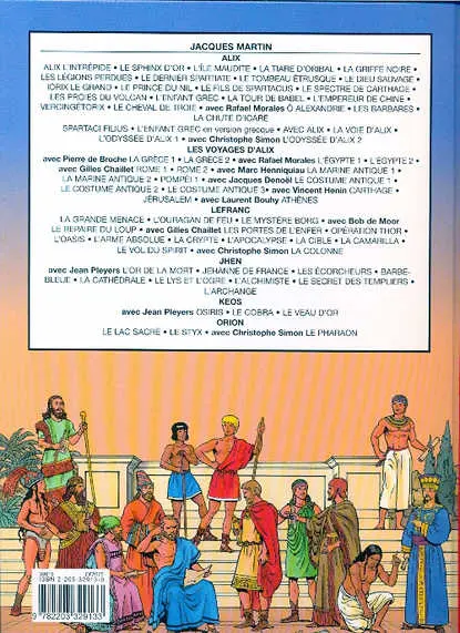 Verso de l'album Les Voyages d'Alix Tome 5 La Grèce (2)