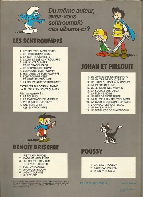 Verso de l'album Benoît Brisefer Tome 7 Le fétiche