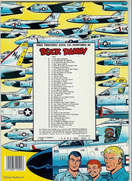 Verso de l'album Buck Danny Tome 7 Les Trafiquants de la mer Rouge