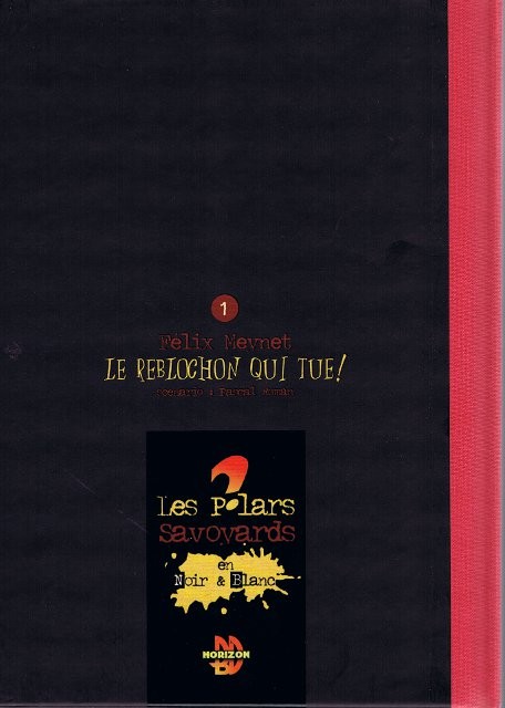 Verso de l'album Fanfoué des Pnottas Les polars savoyards Tome 1 Le reblochon qui tue !