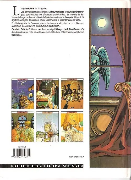 Verso de l'album Giacomo C. Tome 2 La chute de l'ange