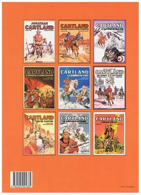 Verso de l'album Jonathan Cartland Tome 7 Silver canyon
