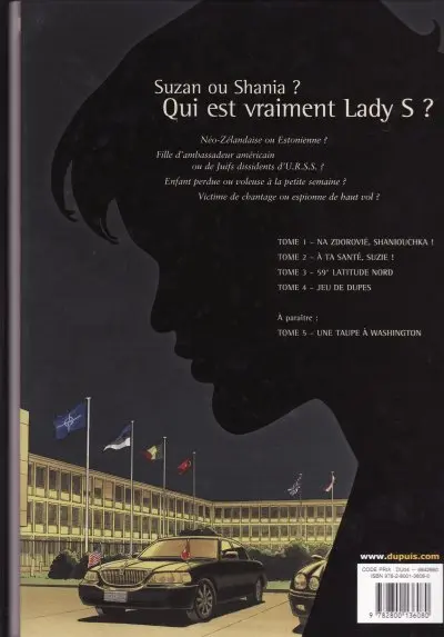 Verso de l'album Lady S. Tome 2 À ta santé, Suzie !