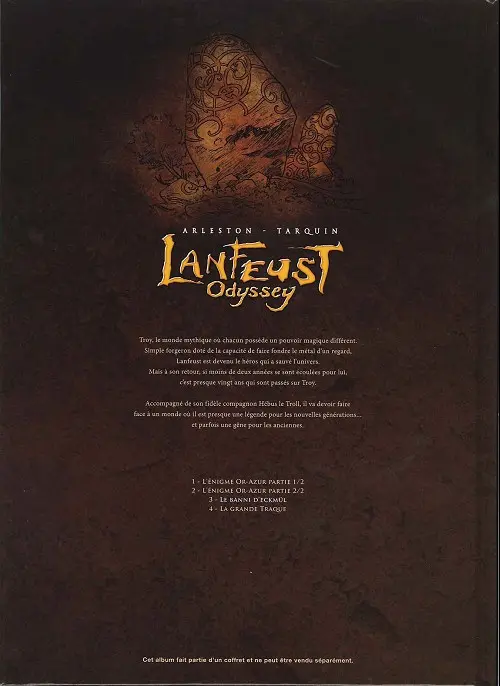 Verso de l'album Lanfeust Odyssey Tome 3 Le banni d'eckmül