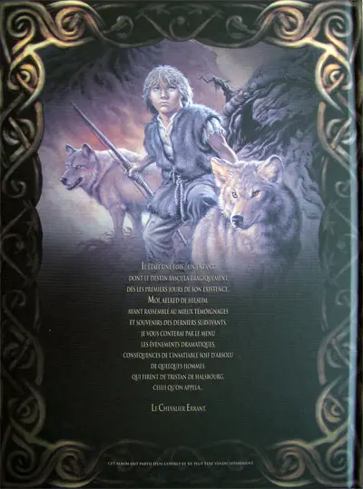 Verso de l'album Légende Tome 1 L'enfant loup