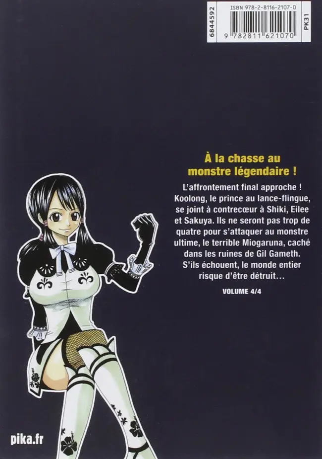 Verso de l'album Monster Hunter Orage 04