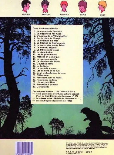 Verso de l'album La Patrouille des Castors Tome 6 Le Trophée de Rochecombe