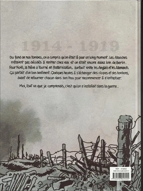 Verso de l'album Putain de guerre ! L'intégrale