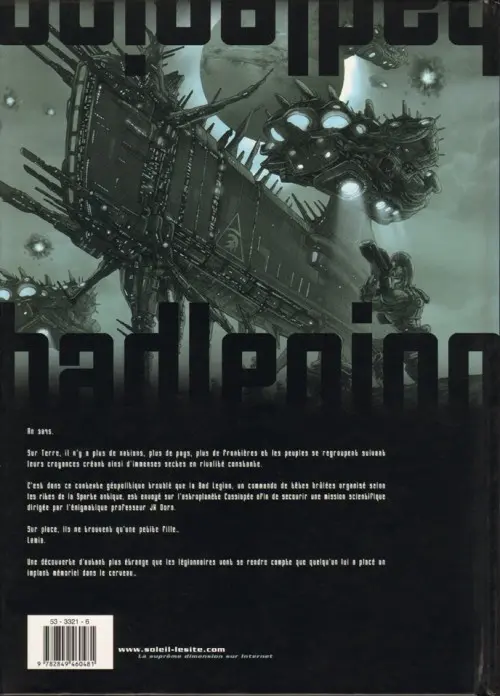 Verso de l'album Bad Legion Tome 1 Lamia