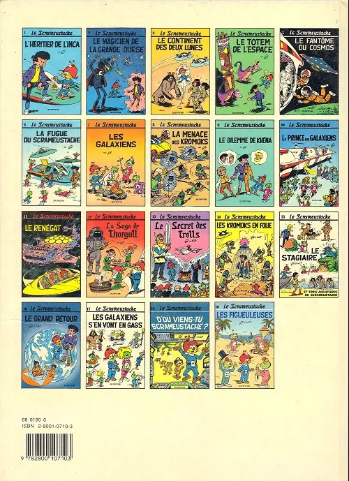 Verso de l'album Le Scrameustache Tome 9 Le dilemme de Khéna