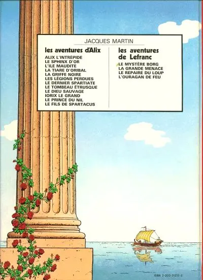 Verso de l'album Alix Tome 12 Le fils de Spartacus