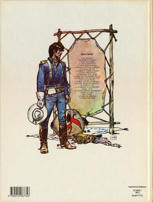 Verso de l'album Blueberry Tome 20 La tribu fantôme