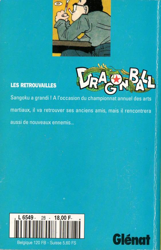 Verso de l'album Dragon Ball Tome 28 Les retrouvailles