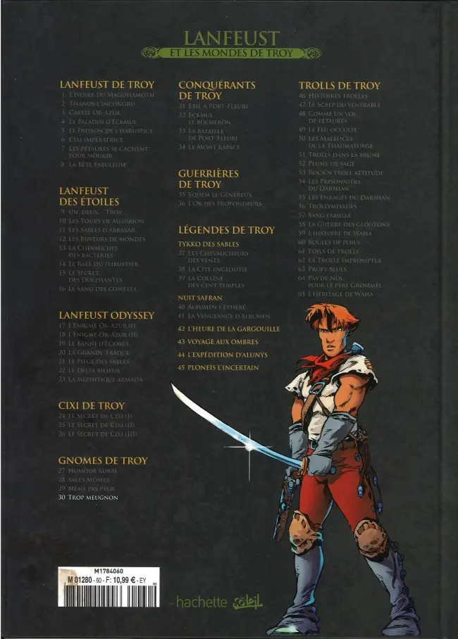 Verso de l'album Lanfeust et les mondes de Troy Tome 30 Gnomes de Troy - Trop Meugnon