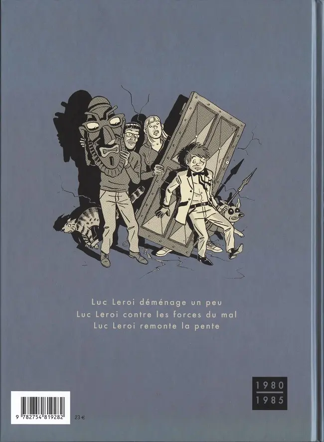 Verso de l'album Luc Leroi Tout d'abord (1980-1985)