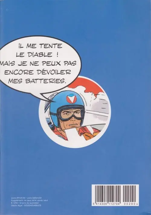 Verso de l'album Michel Vaillant