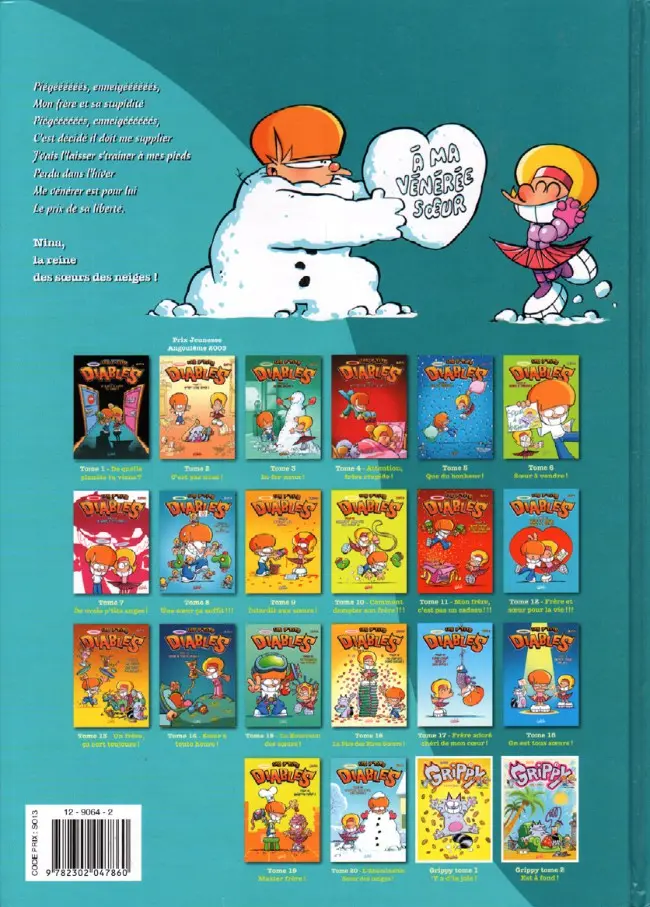 Verso de l'album Les P'tits diables Tome 20 L'abominable sœur des neiges !