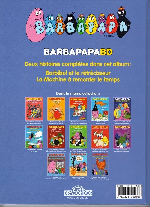 Verso de l'album Barbapapa Tome 13 Les Drôles d'Inventions de Barbibul