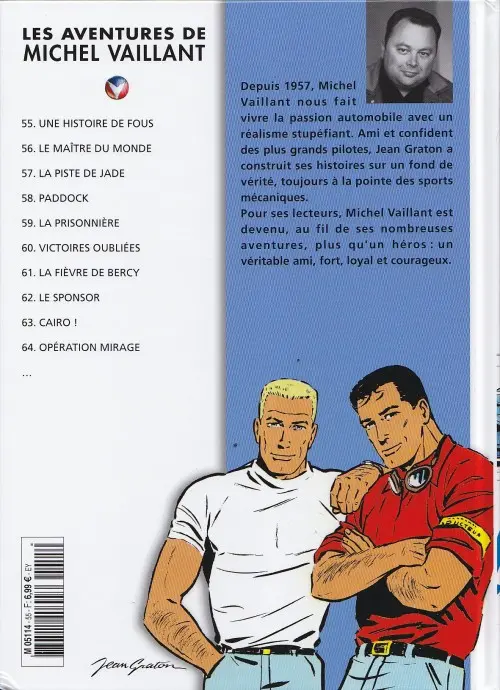 Verso de l'album Michel Vaillant La Collection Tome 55 Une histoire de fous